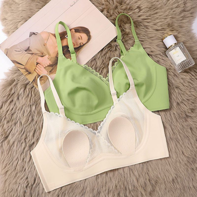 [M &amp; E] Áo Lót Latex Mỏng Nhẹ Không Gọng Thép Không Đường May Chống Chảy Xệ Cho Phụ Nữ Ngực To