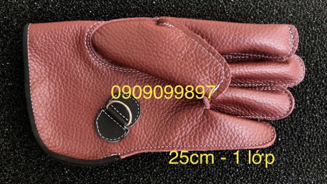 Găng tay da bò cao cấp 1 lớp 25cm