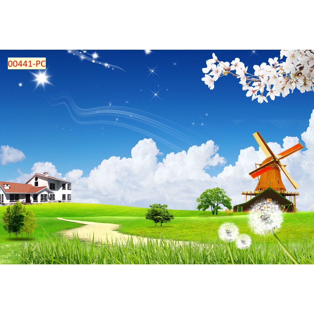 Tranh dán tường phòng khách thiên nhiên đẹp nhất