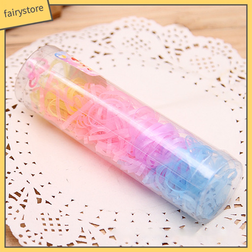 Set 220 dây chun buộc tóc nhiều màu sắc tiện dụng