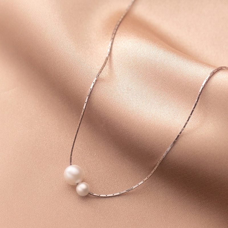 Vòng cổ nữ thanh lịch đơn giản Vòng cổ ngọc trai giả thời trang Hàn Quốc