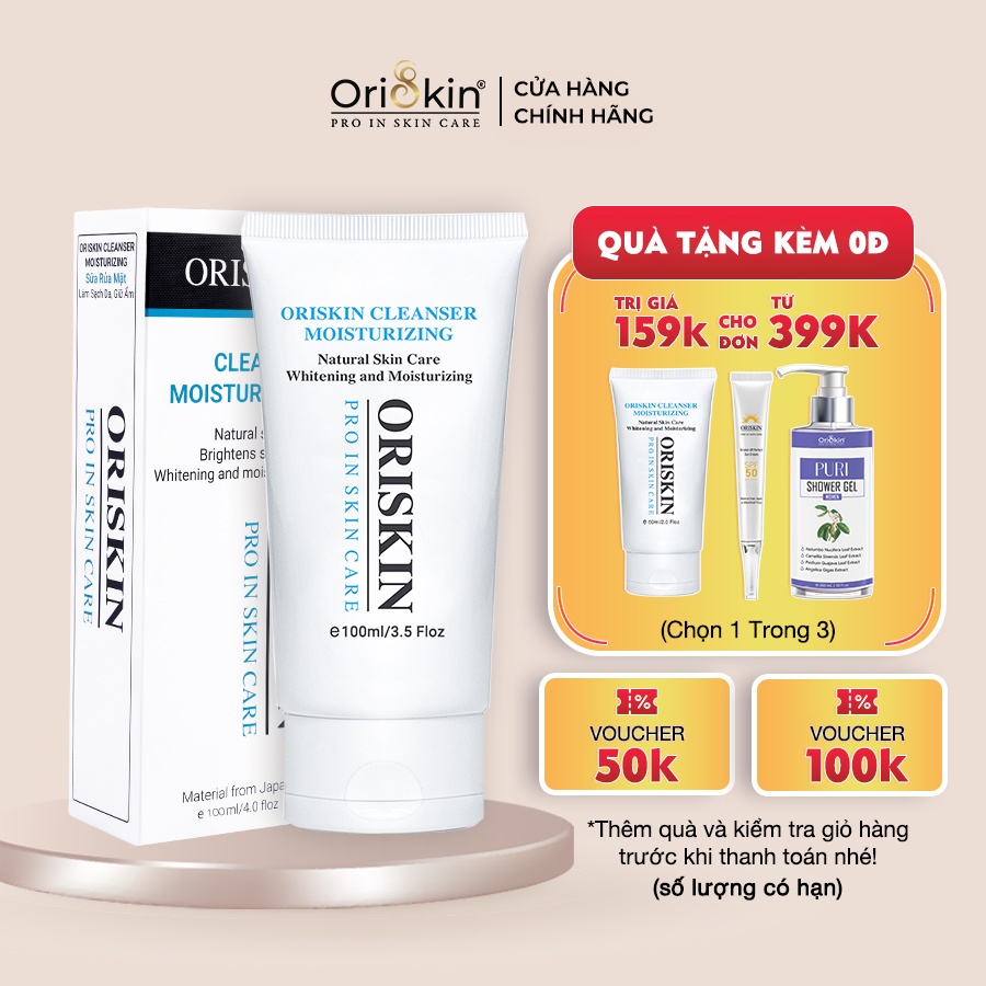 Sữa Rửa Mặt Trắng Da Oriskin Cleanser Moisturizing 100ml