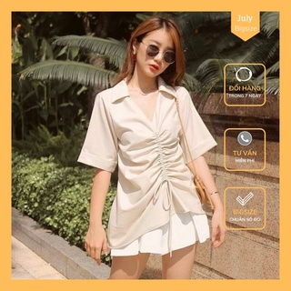 Big size - áo sơ mi rút eo thiết kế độc quyền big size shop