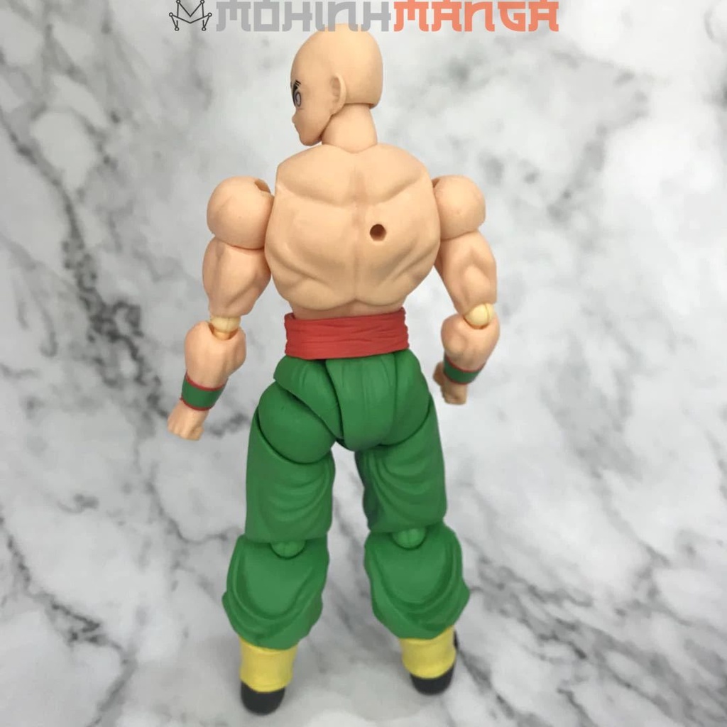 Mô hình SHF Tenshinhan và Chiaotzu có khớp và phịu kiện Thiên Tiên Shinhan Dragon Ball Bảy viên ngọc rồng