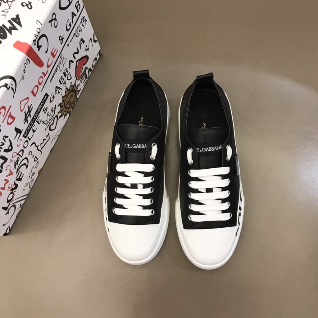Giày đế bằng nam da thật thời trang cao cấp Docle & Gabbana DG phong cách trẻ trung, thời thượng