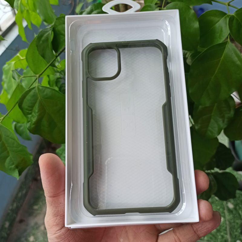 Ốp lưng xundd, kính cường lực iPhone 11 / 11 Pro / 11 Pro Max mặt lưng trong suốt viền màu Xanh Rêu