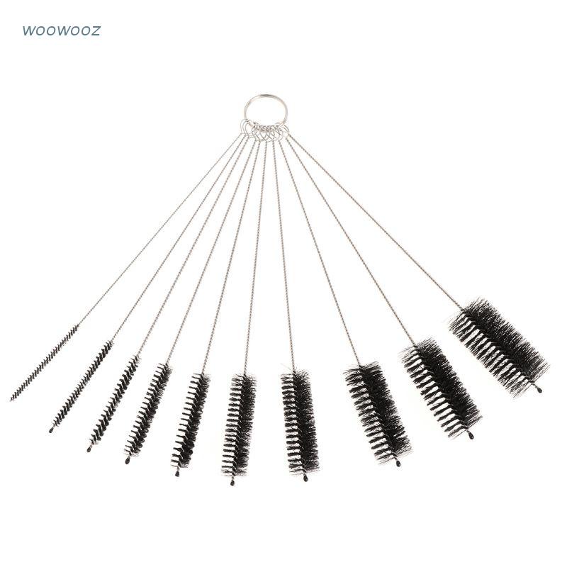 Bộ 10 Cọ Vệ Sinh Ống Nước/Lọ Thủy Tinh/Bàn Phím/Hộp Đựng Tiện Dụng