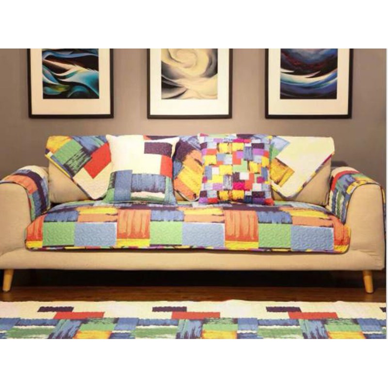 Thảm sofa vải cotton chần bông có thể giặt máy