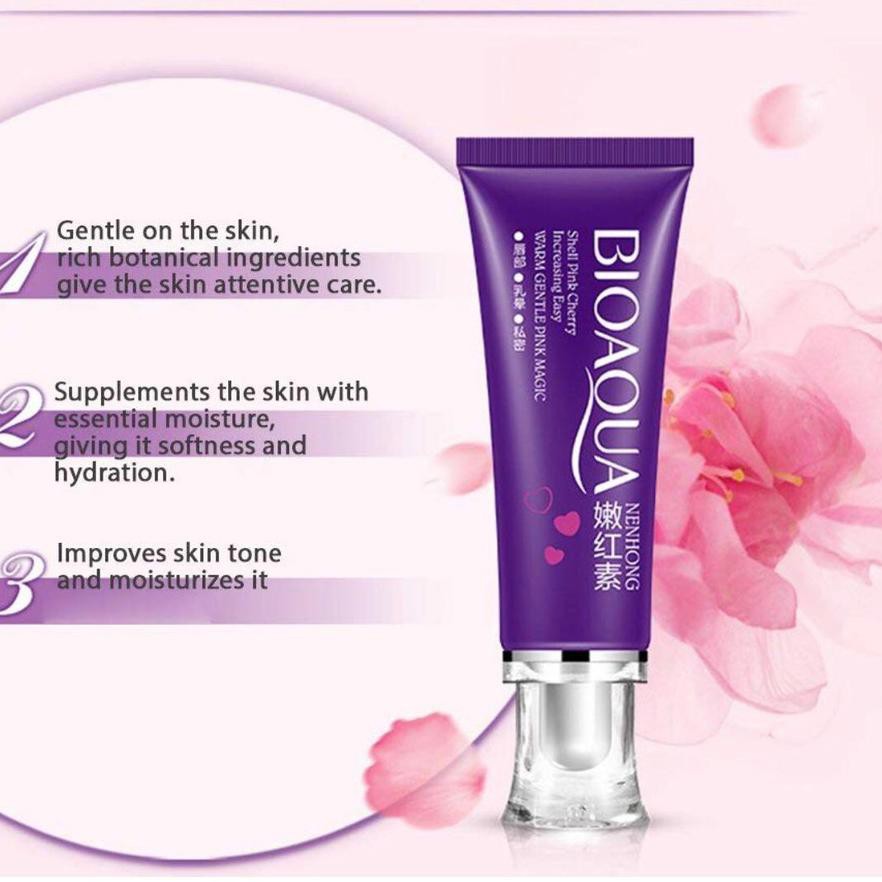 (Hàng Mới Về) Kem Dưỡng Ẩm Môi Chiết Xuất Hoa Anh Đào BQY Bioaqua Mru-234 | BigBuy360 - bigbuy360.vn