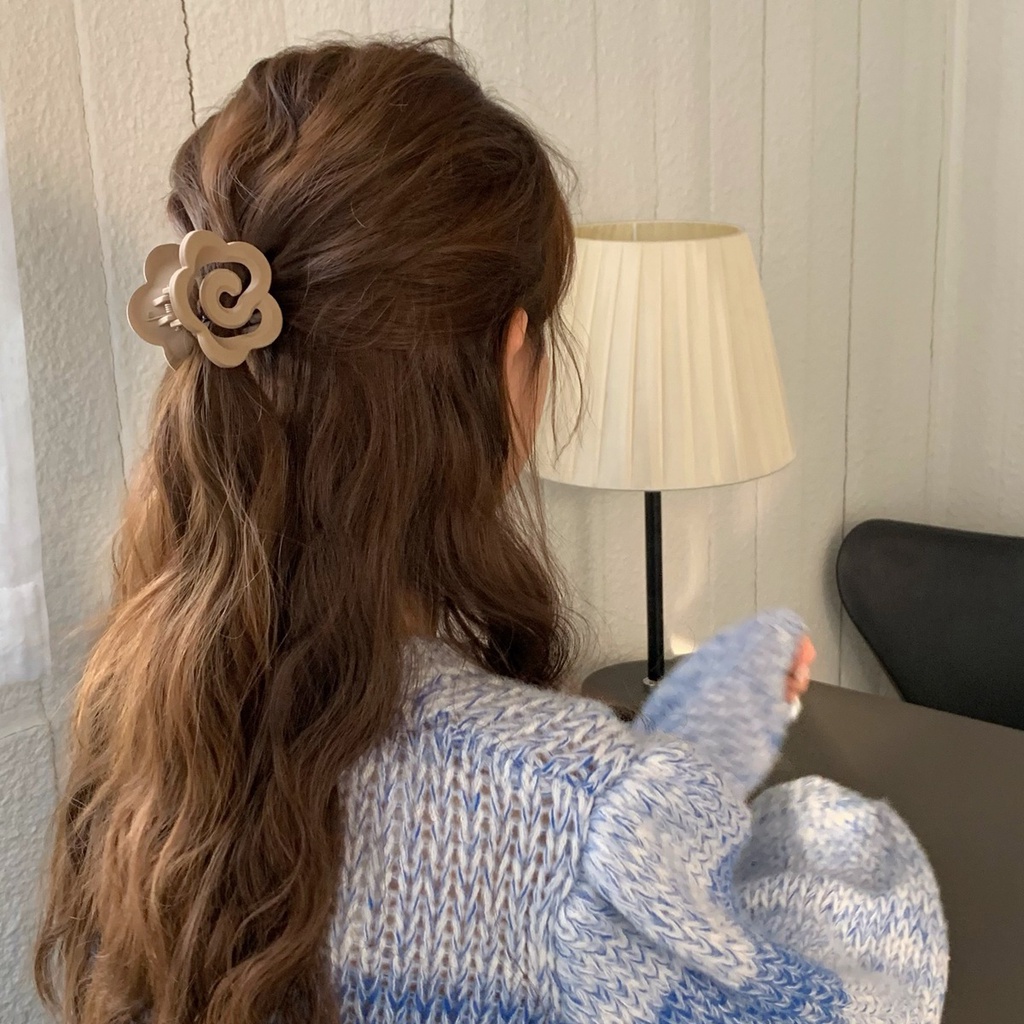 Kẹp Tóc Hình Hoa Trà Dễ Thương Phong Cách Hàn Quốc Cho Nữ