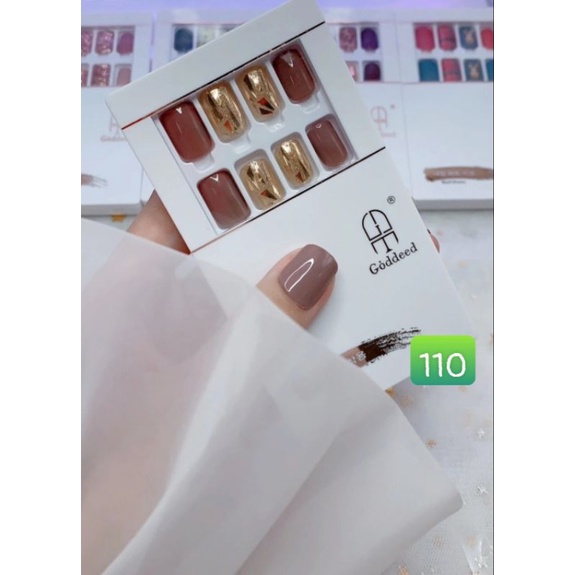 NailBox 110 HỒNG  - {Sẵn Keo sau móng} - HỘP 30 MÓNG DÁN CAO CẤP GODDEED BỘ SƯU TẬP MÓNG DÁN CAO CẤP