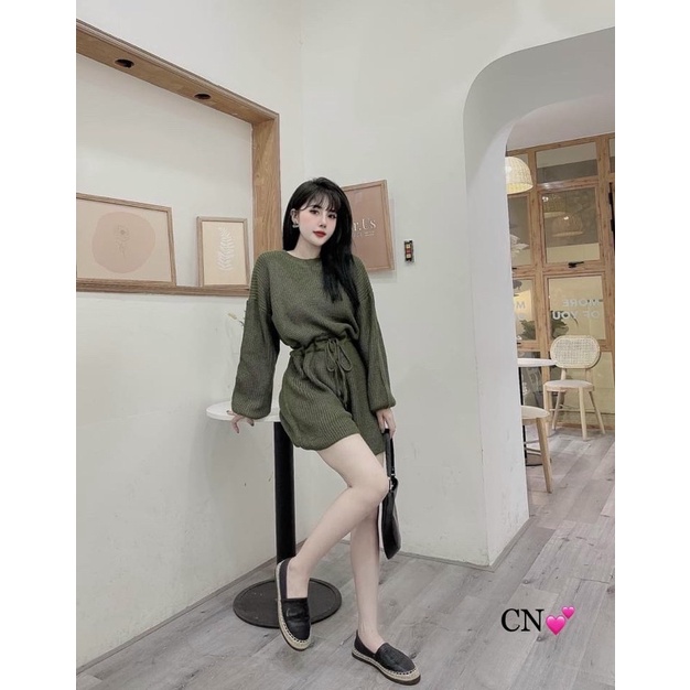 Bộ liền thân hàng len đẹp Quảng Châu