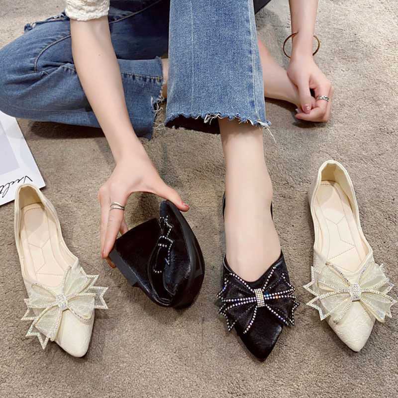 (S119) Giầy búp bê tag nơ đá hot trend (mã 219)