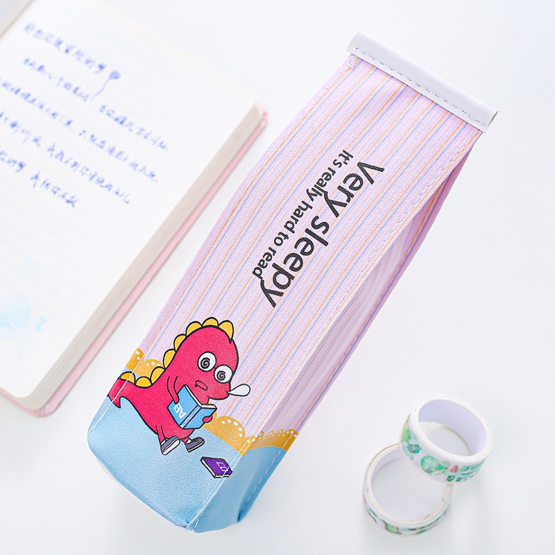 Hộp bút cute bìa da PU dễ thương hình hộp sữa độc đáo
