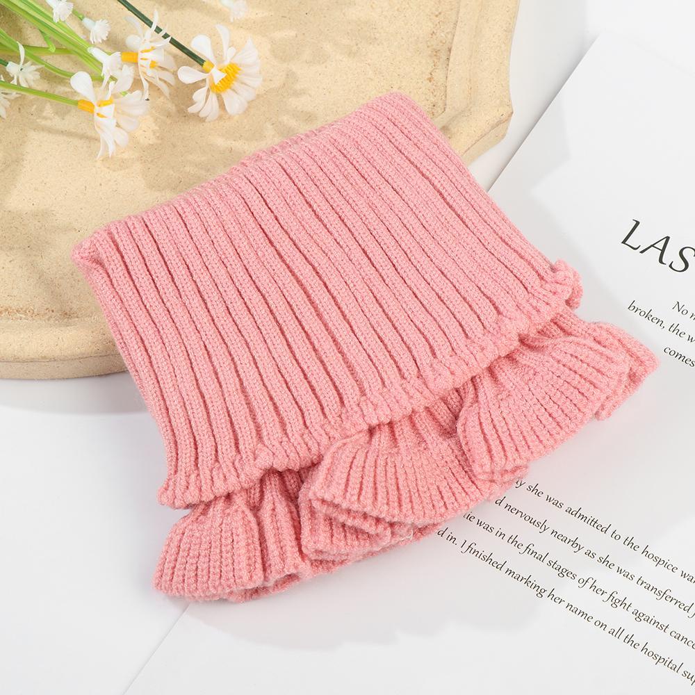 LAYOR1 Cổ Áo Giả Dệt Kim Chống Gió Có Thể Tháo Rời Thời Trang