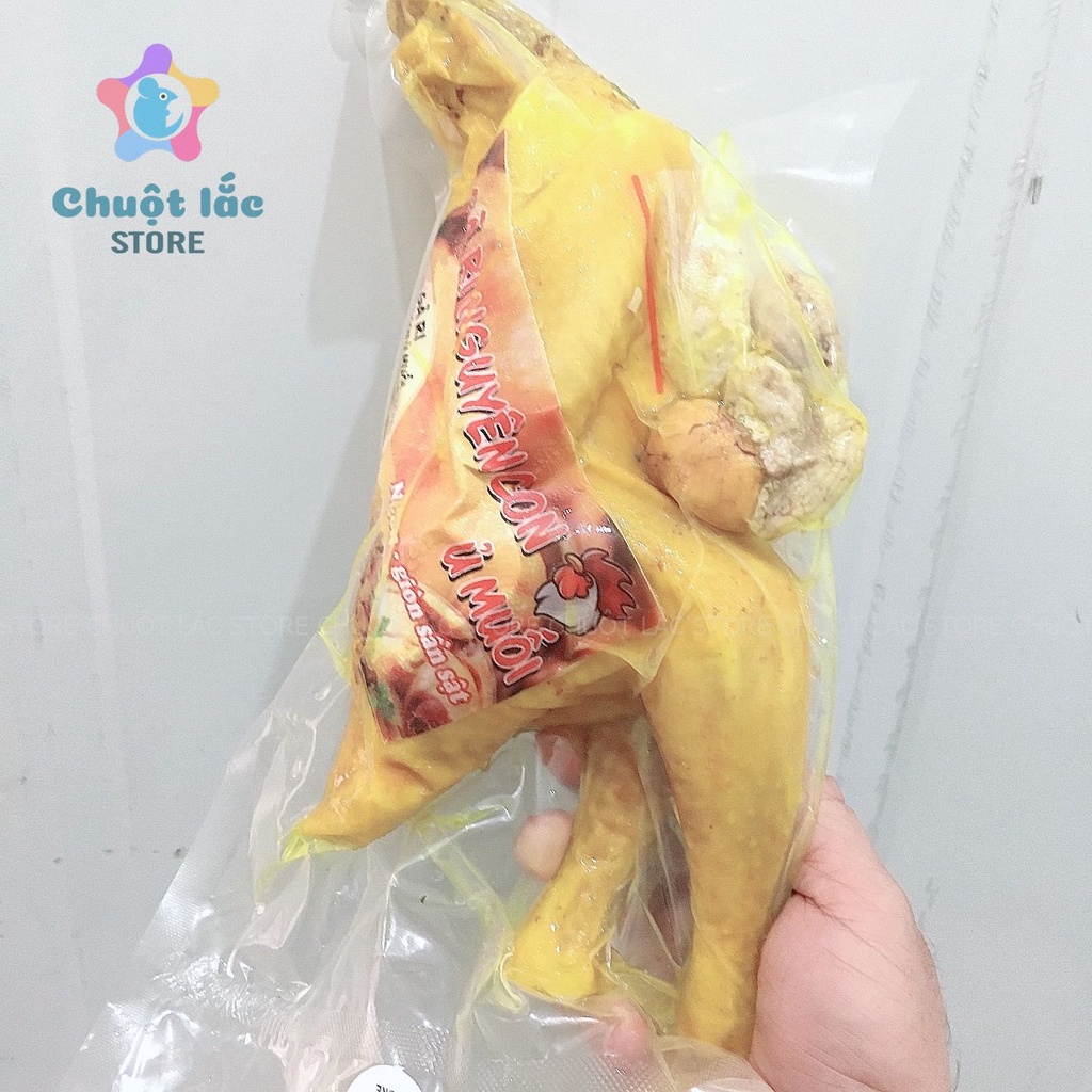 Gà ủ muối nguyên con không đầu có trứng chỉ giao hỏa tốc TPHCM tặng kèm nước chấm