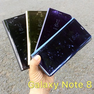 Bao da clear view nắp trong cảm ứng nghe gọi cho Samsung Galaxy Note 8