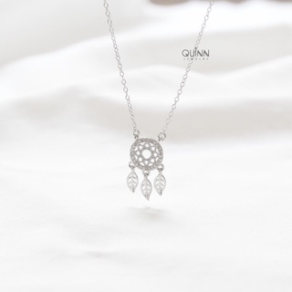 Dây chuyền Dreamcatcher, dây chuyền bạc dreamcatcher đính đá Quinn Jewelry