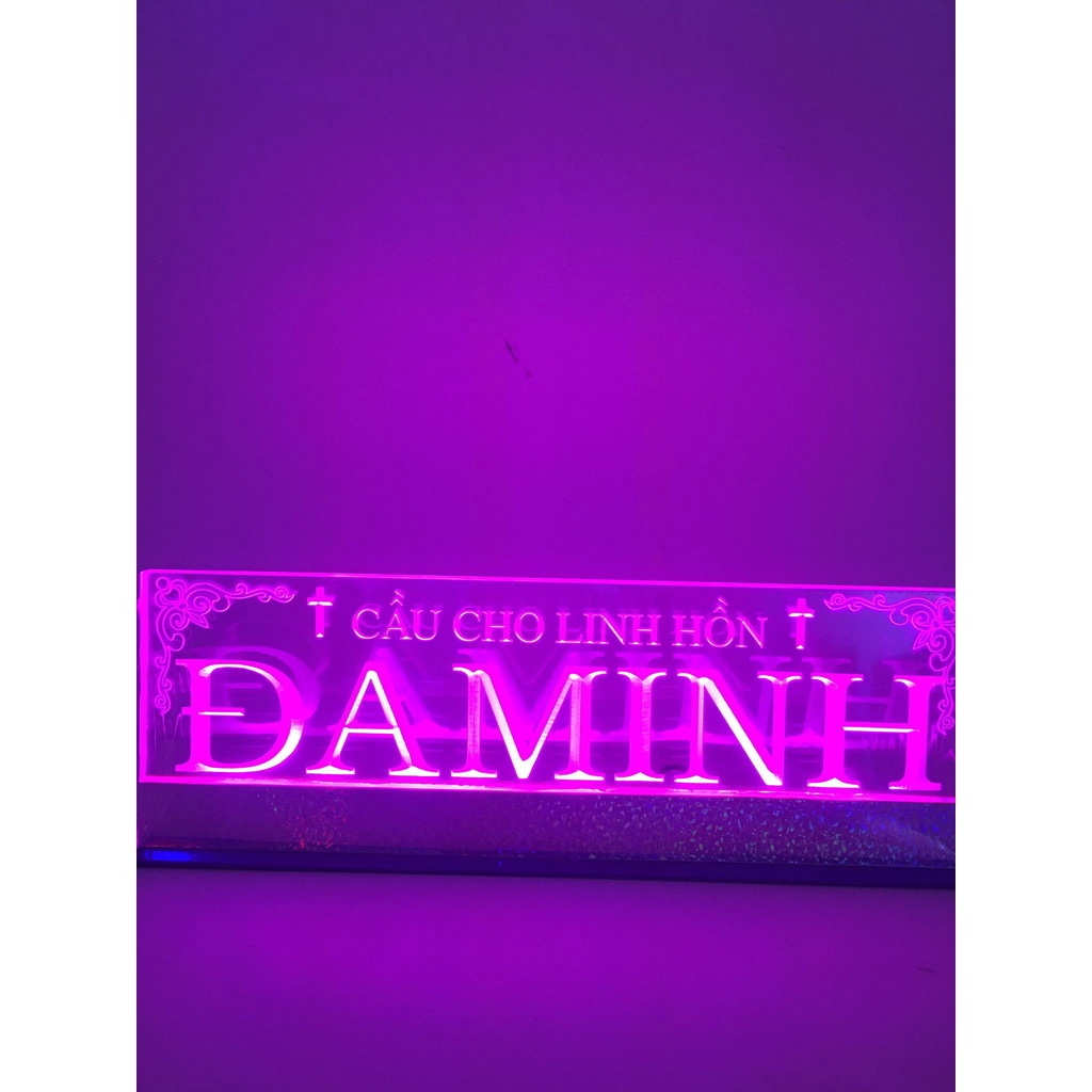 MICA LED 7 MÀU CẦU CHO LINH HỒN (ĐAMINH 10x30cm)
