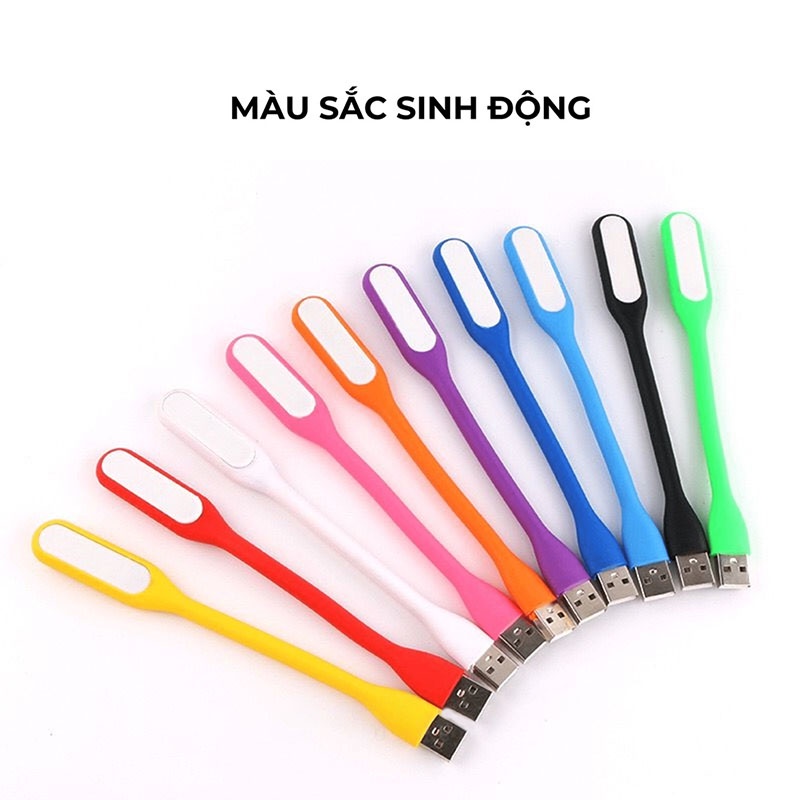 Đèn Led USB Mini Siêu Sáng Uốn Dẻo - Đèn Led Cắm USB Đọc Sách, Cắm Laptop Và Sạc Dự Phòng Nhỏ Gọn Nhiều Màu Lựa Chọn