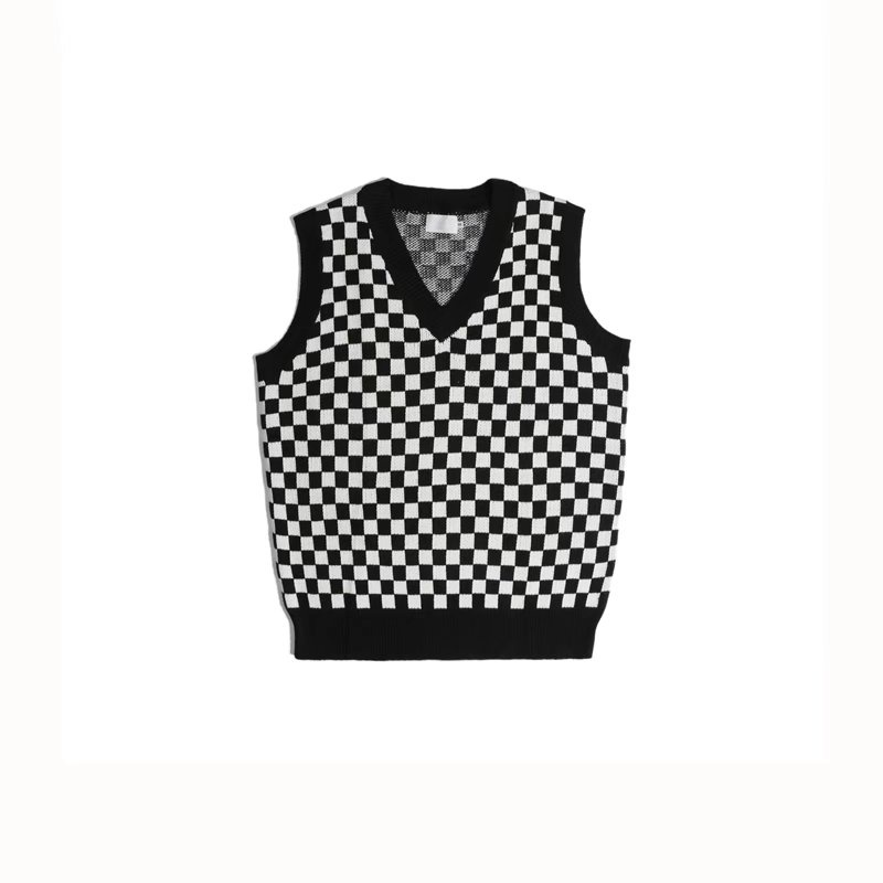 Áo sweater sát nách cổ chữ v kiểu Hàn Quốc cá tính cho nam