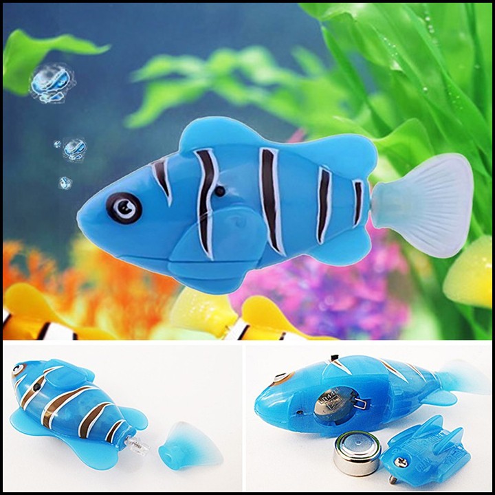 Chú cá Robo Fish bơi lội tung tăng được trong nước - Đồ chơi trẻ em thông minh, Đồ chơi cho bé vui nhộn