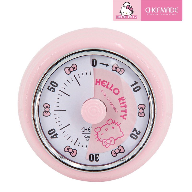 Đồng hồ hẹn giờ nấu ăn CHEF MADE máy cơ hình Hello Kitty dễ thương tiện dụng KT7001