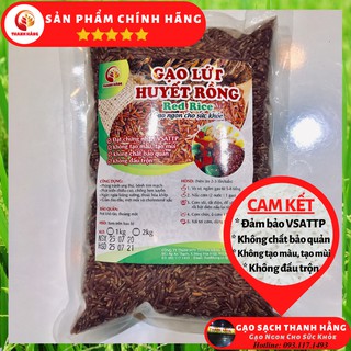 2KG Gạo Lứt Huyết Rồng Hữu Cơ - Gạo Huyết Rồng / Gạo Lứt Giảm Cân / Thực Dưỡng - Gạo Sạch Thanh Hằng