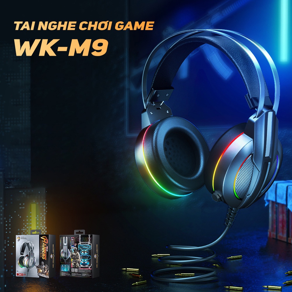 Tai nghe gaming chụp tai Remax máy tính chơi game có mic tích hợp đèn LED cho Pc / Ps4 Gameming có dây Gaming Headp