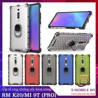 Ốp lưng Xiaomi Mi 9T 9T Pro Redmi K20 K20 Pro chống sốc họa tiết tổ ong kèm nhẫn iring