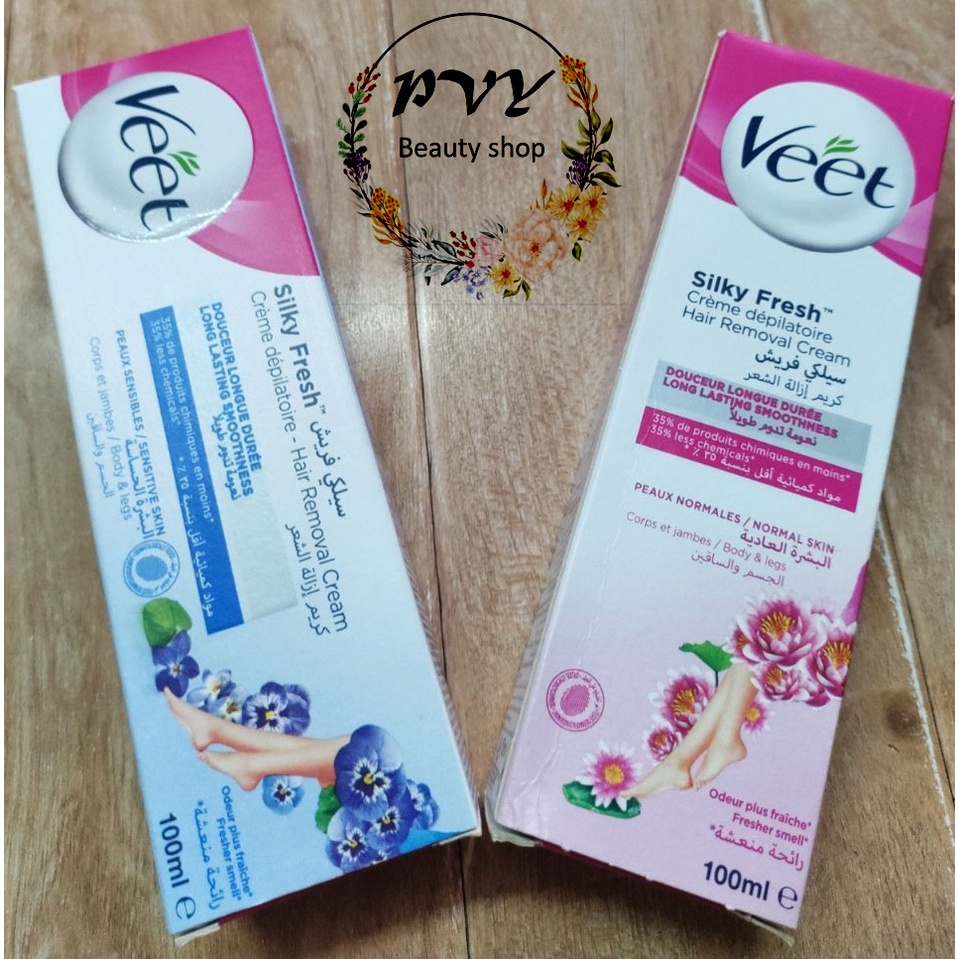 Kem Tẩy Lông Veet Pháp 100ml-hiệu quả an toàn hiêu quả, không gây đau rát phù hợp với mọi loại da #Pvy Beauty