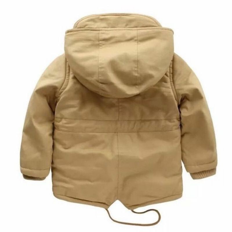 Áo parka lót lông trẻ em siêu ấm 5-6 tuổi (thanh lý)