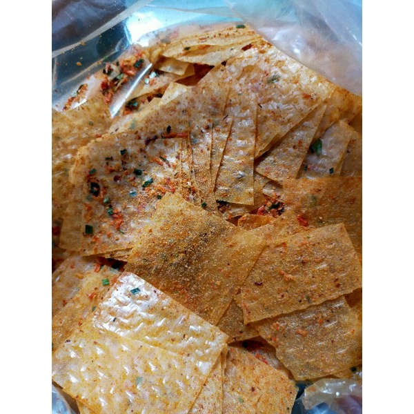 500g bánh tráng phomai tôm hành 45k (ko ngon trả lại cho Shop hoàn tiền)