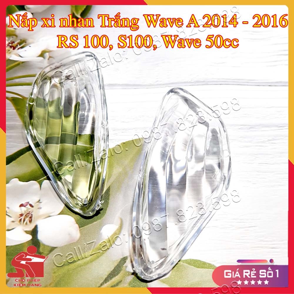 Ốp xi nhan SAU WAVE Alpha 2014 - 2021-22 ,RS 100, S 100, Wave 50cc (Màu Trắng)