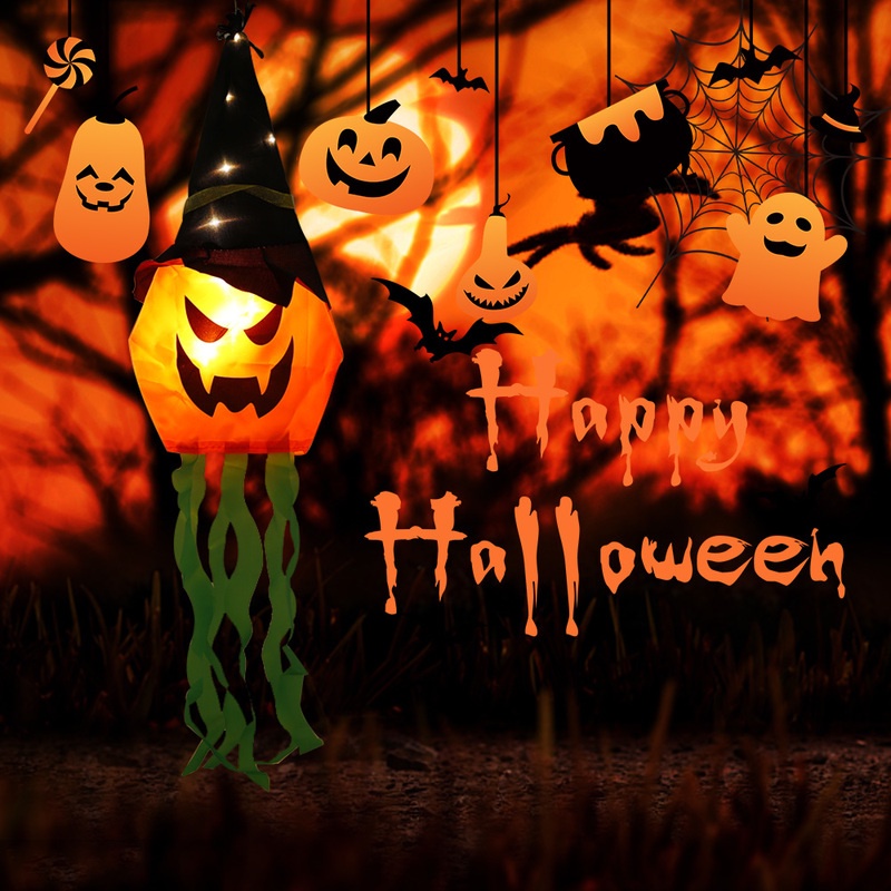 Đèn LED Hình Nón Phù Thủy Bí Ẩn Chống Nước Trang Trí Halloween