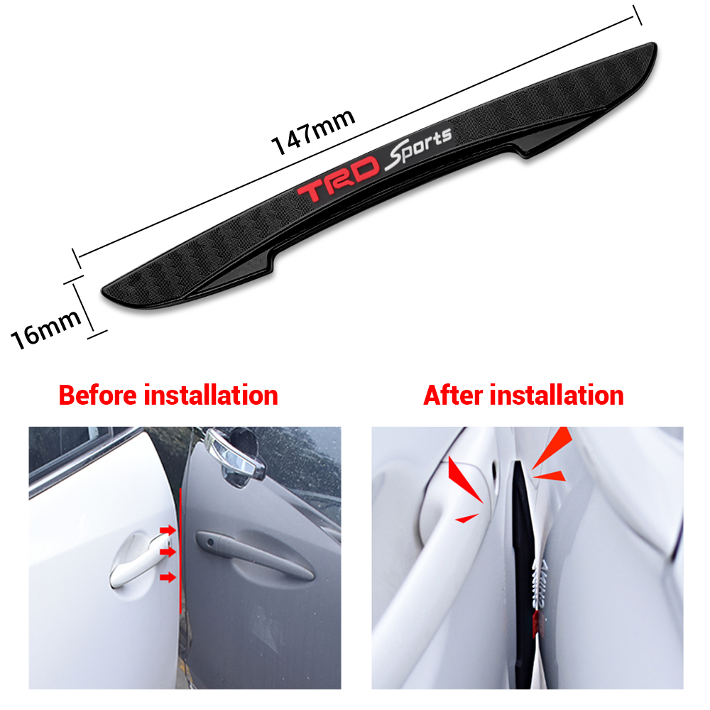 Set 4 Miếng Dán Chống Va Chạm Cho Kính Chiếu Hậu Xe Ô Tô Toyota Trd Vios Corolla Cross Rush Fortuner Wido Camry Innova Sienna