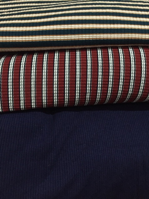 Vải cotton gân kẻ cực đẹp đanh dai Kimthoa Huynh