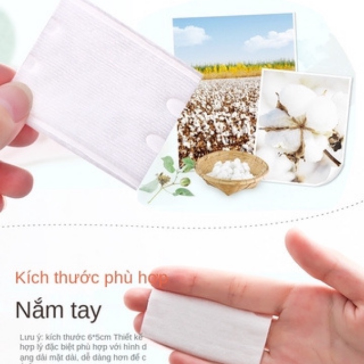 Bông Tẩy Trang 3 Lớp Cotton Pads [ Túi 222 miếng ] 100% Cotton Mềm Mịn