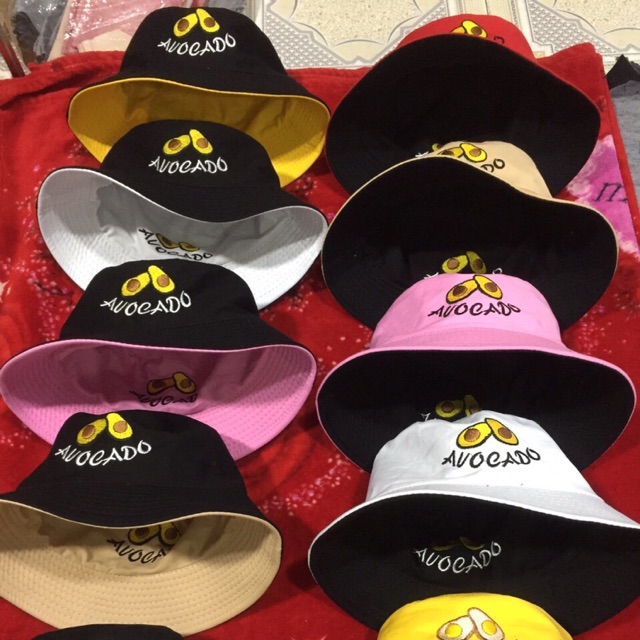 NÓN BUCKET 2 MẶT THỜI TRANG TRÁI BƠ