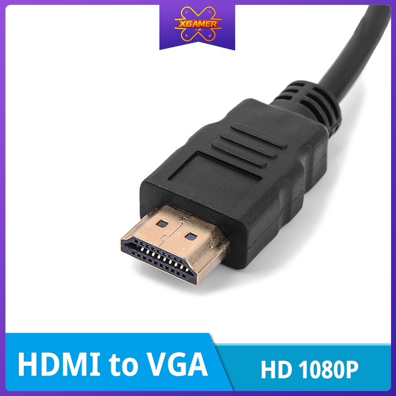 Cáp chuyển đổi Xgamer HDMI sang VGA hỗ trợ phân giải Full HD 1080P