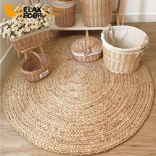 Thảm Lục Bình Tròn Trang Trí Relax Decor Nhiều Kích Thước