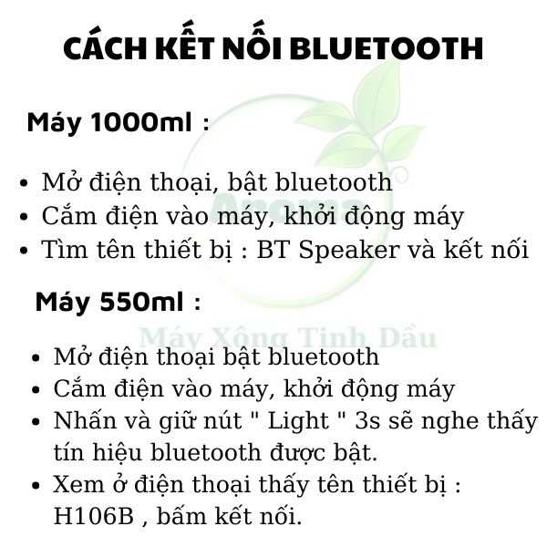 Máy xông tinh dầu có loa tích hợp Bluetooth 1000ml Siêu Âm phun sương tạo ẩm,khuếch tán hương thơm có điều khiển,