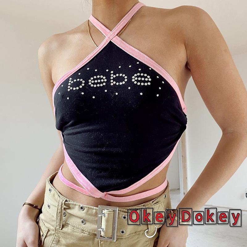 Áo Croptop Hai Dây Sát Nách Hở Lưng Ôm Dáng Thời Trang Mùa Hè Y2K Cho Nữ