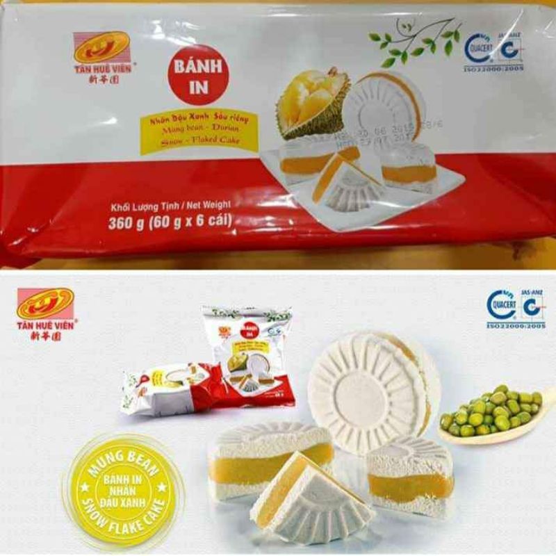 Bánh in Tân Huê viên tròn lớn 350g đủ vị