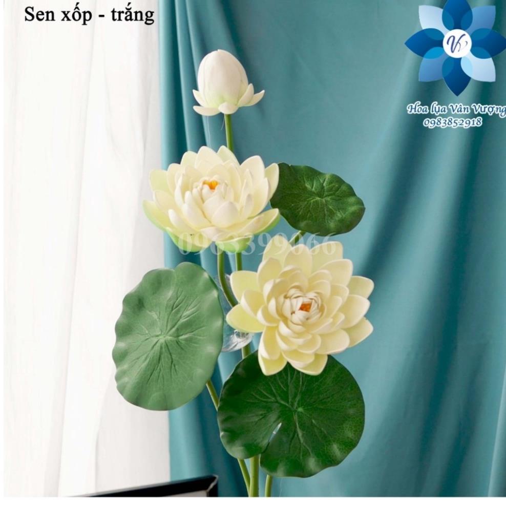 Hoa Giả 🌺FREESHIP🌺 Hoa Sen loại lớn 105 cm - giống thật 99%