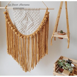 Mành Treo Rèm Treo Macrame Mix 2 Màu Trang Trí Decor Nhà Cửa Vintage 2