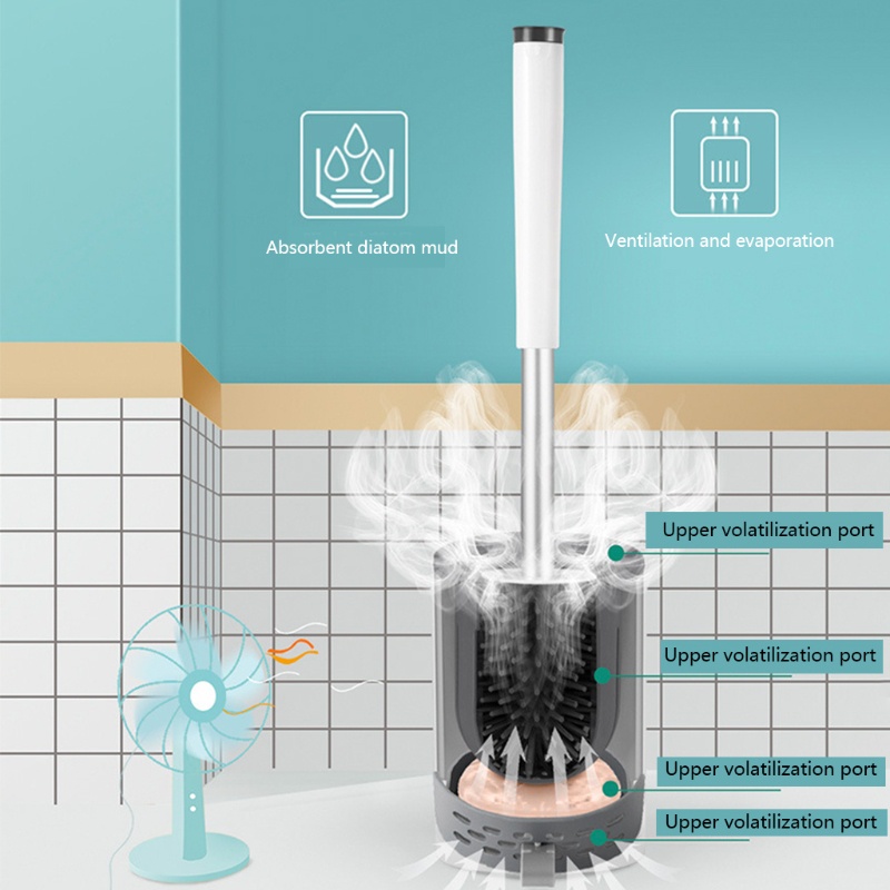 Bộ Bàn Chải Vệ Sinh Toilet Tay Cầm Dài Tiện Dụng
