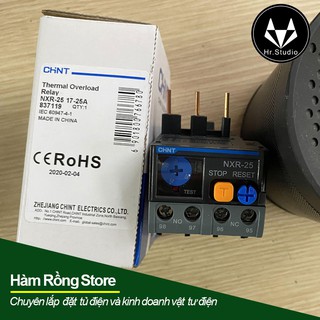 Rơ le nhiệt 17A-25A CHINT NXR25 bảo vệ quá tải, quá dòng cho động cơ 3 pha