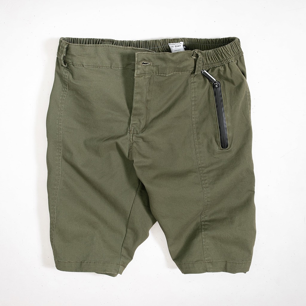 Quần Short Nam KAKI Túi Kéo - QS007 - Chất liệu vải co giãn, Thiết Kế Khoá Kéo Túi Trước - SC Perky Outfit Design | BigBuy360 - bigbuy360.vn