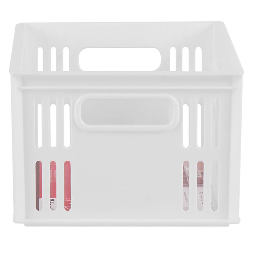 HomeBase STACKO Rổ nhựa để đồ có thể xếp chồng lên nhau Thái Lan W28xD19.8xH13.3cm Trắng